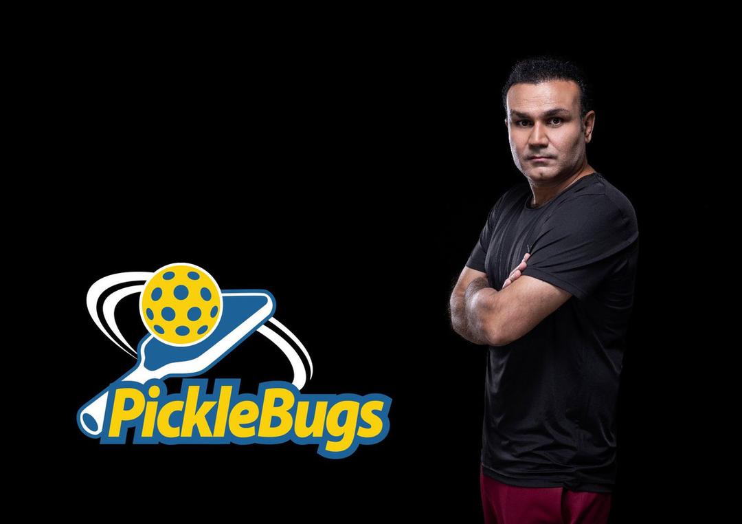 Virender Sehwag playing Pickleball